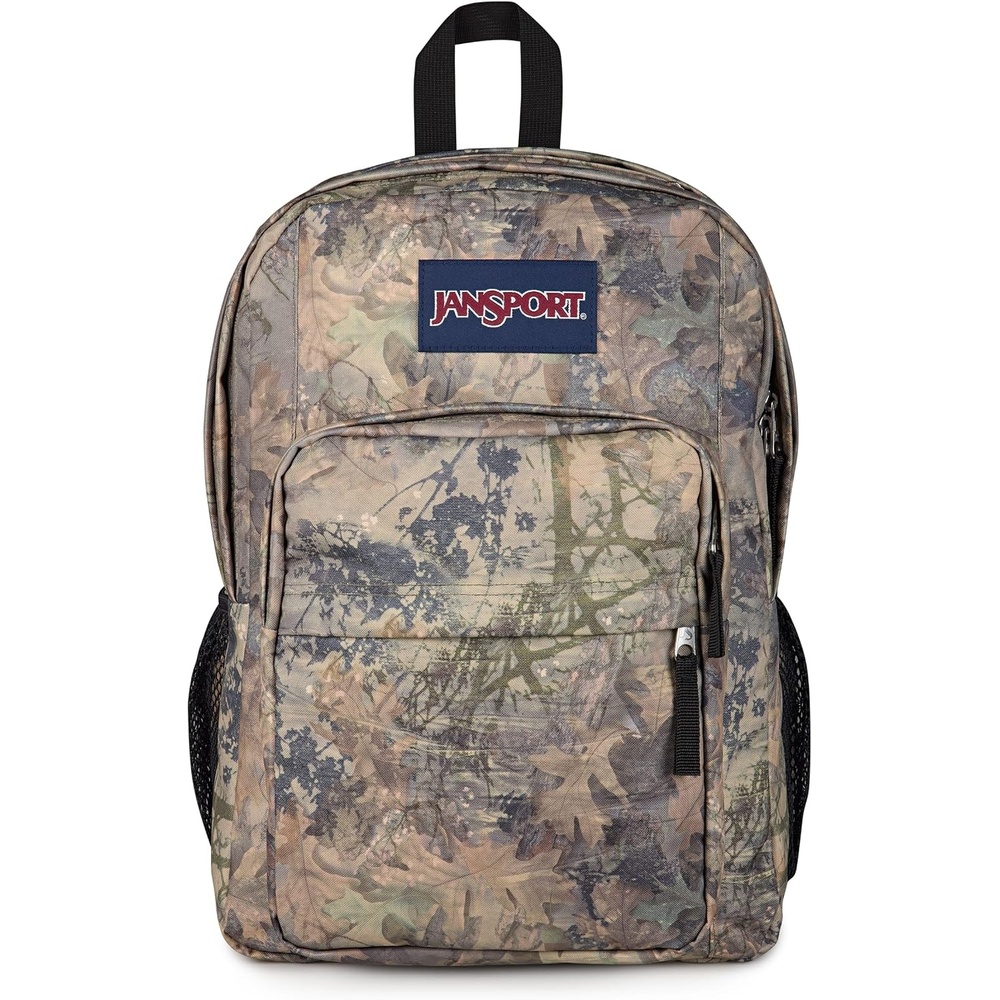 image:imageJanSport Right Pack Backpack Durable Daypack with Padded 15 Laptop Sleeve Spacious Main Compartment amp Integrated Water Bottle Pocket GraffitiedBogcore Camo BrownLt BrnDk Green