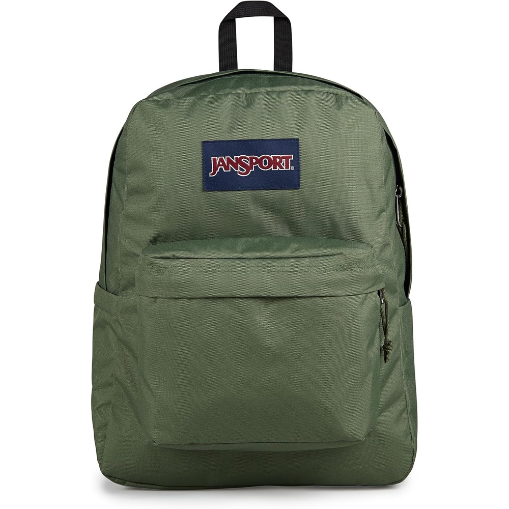 image:imageJanSport SuperBreak Plus Backpack with Padded 15inch Laptop Sleeve and Integrated Bottle Pocket Spacious and Durable Daypack for Work and Travel Cosmic CityCargo Green