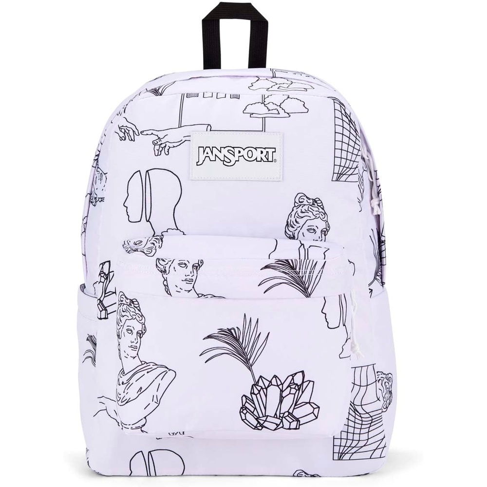 image:imageJanSport Superbreak Backpack Durable Lightweight Premium Backpack Bit Bouquet GreenColor Me Vaporwave
