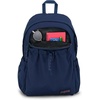 JanSport Lounge Pack – Large Main Compartment, Dual Water Bottle Pockets, Front Drawcord Pocket, Padded Laptop Sleeve, Black(Navy)