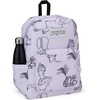 JanSport Superbreak Backpack – Durable, Lightweight Premium Backpack, Bit Bouquet Green​(Color Me Vaporwave)