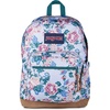 JanSport Right Pack Backpack – Durable Daypack with Padded 15″ Laptop Sleeve, Spacious Main Compartment & Integrated Water Bottle Pocket – Pastel Lilac(Rustic Roses Moon Flower/Blu/Pnk/Grn)