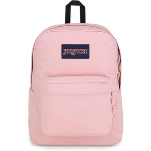 JanSport Superbreak Backpack – Durable, Lightweight Premium Backpack, Bit Bouquet Green​(Misty Rose)
