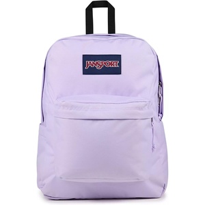 JanSport Superbreak Backpack – Durable, Lightweight Premium Backpack, Bit Bouquet Green​(Pastel Lilac)