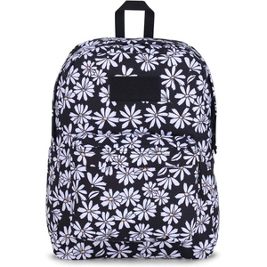 JanSport Superbreak Backpack – Durable, Lightweight Premium Backpack, Bit Bouquet Green​(Punk Pansies Black)