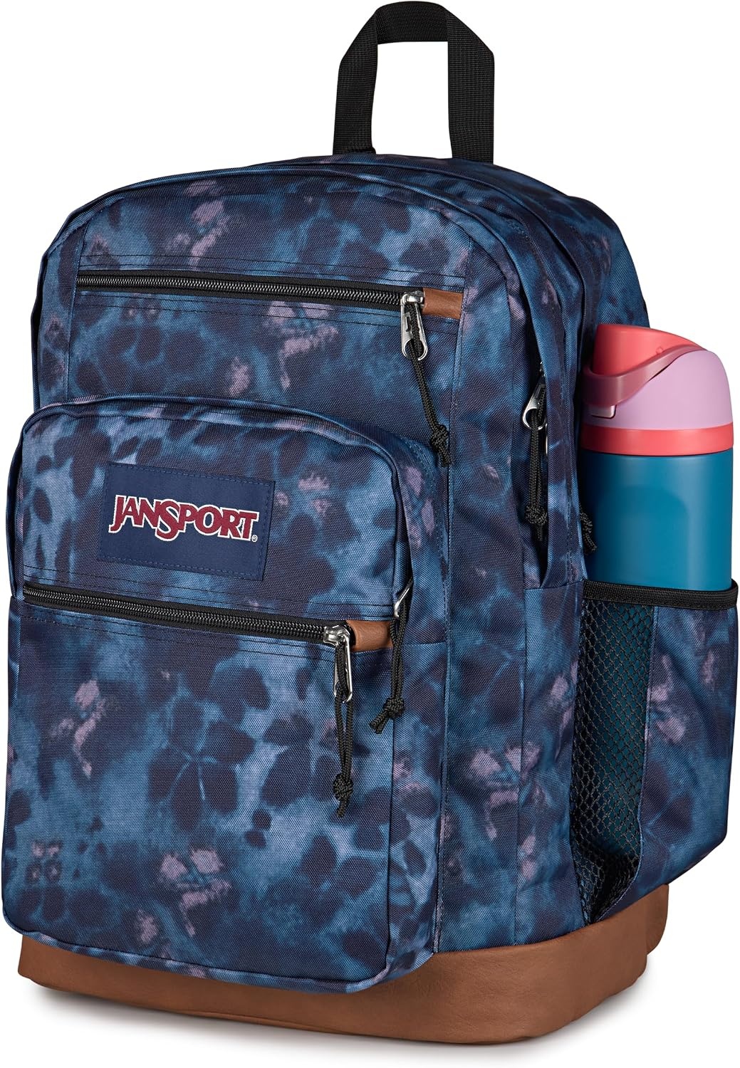 image:imageJanSport Cool Backpack with 15inch Laptop Sleeve Large Computer Bag Rucksack with 2 Compartments Ergonomic Straps Army Green Letterman PolyGhostly Florals