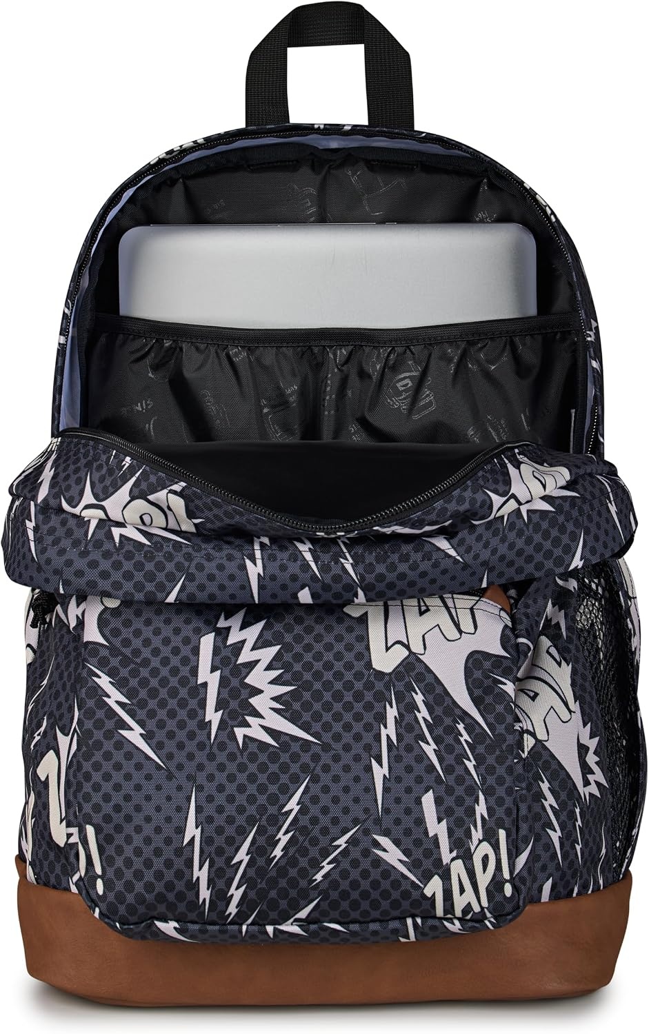 image:imageJanSport Cool Backpack with 15inch Laptop Sleeve Large Computer Bag Rucksack with 2 Compartments Ergonomic Straps Army Green Letterman PolyHigh Voltage