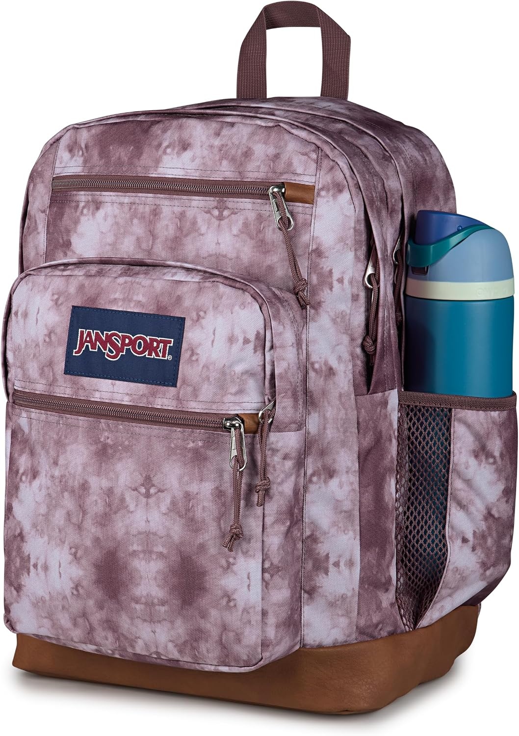 image:imageJanSport Cool Backpack with 15inch Laptop Sleeve Large Computer Bag Rucksack with 2 Compartments Ergonomic Straps Army Green Letterman PolyIce Dye