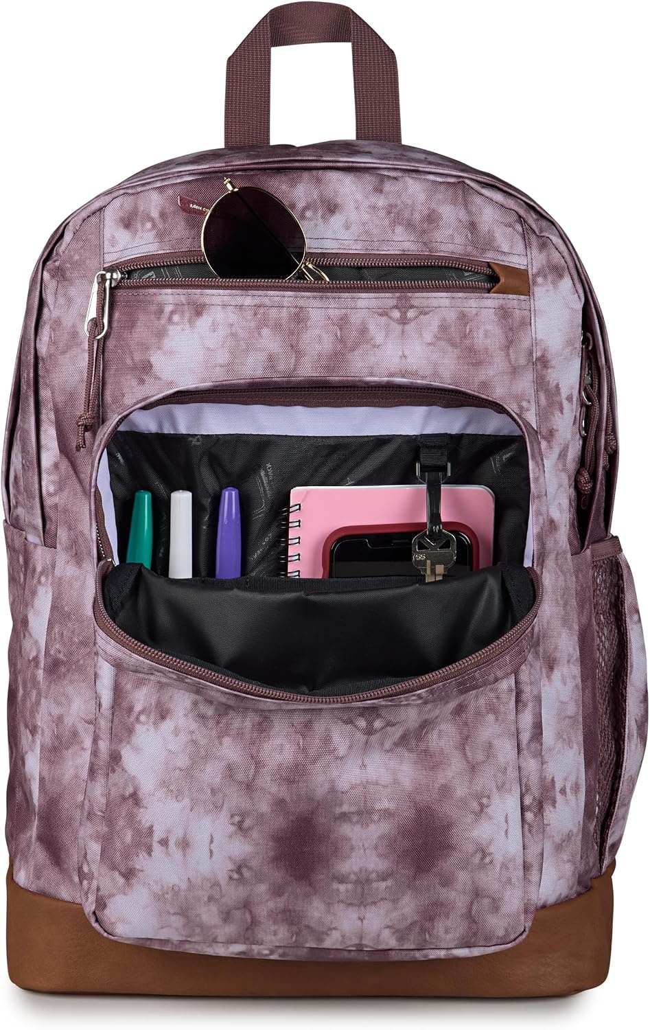 image:imageJanSport Cool Backpack with 15inch Laptop Sleeve Large Computer Bag Rucksack with 2 Compartments Ergonomic Straps Army Green Letterman PolyIce Dye