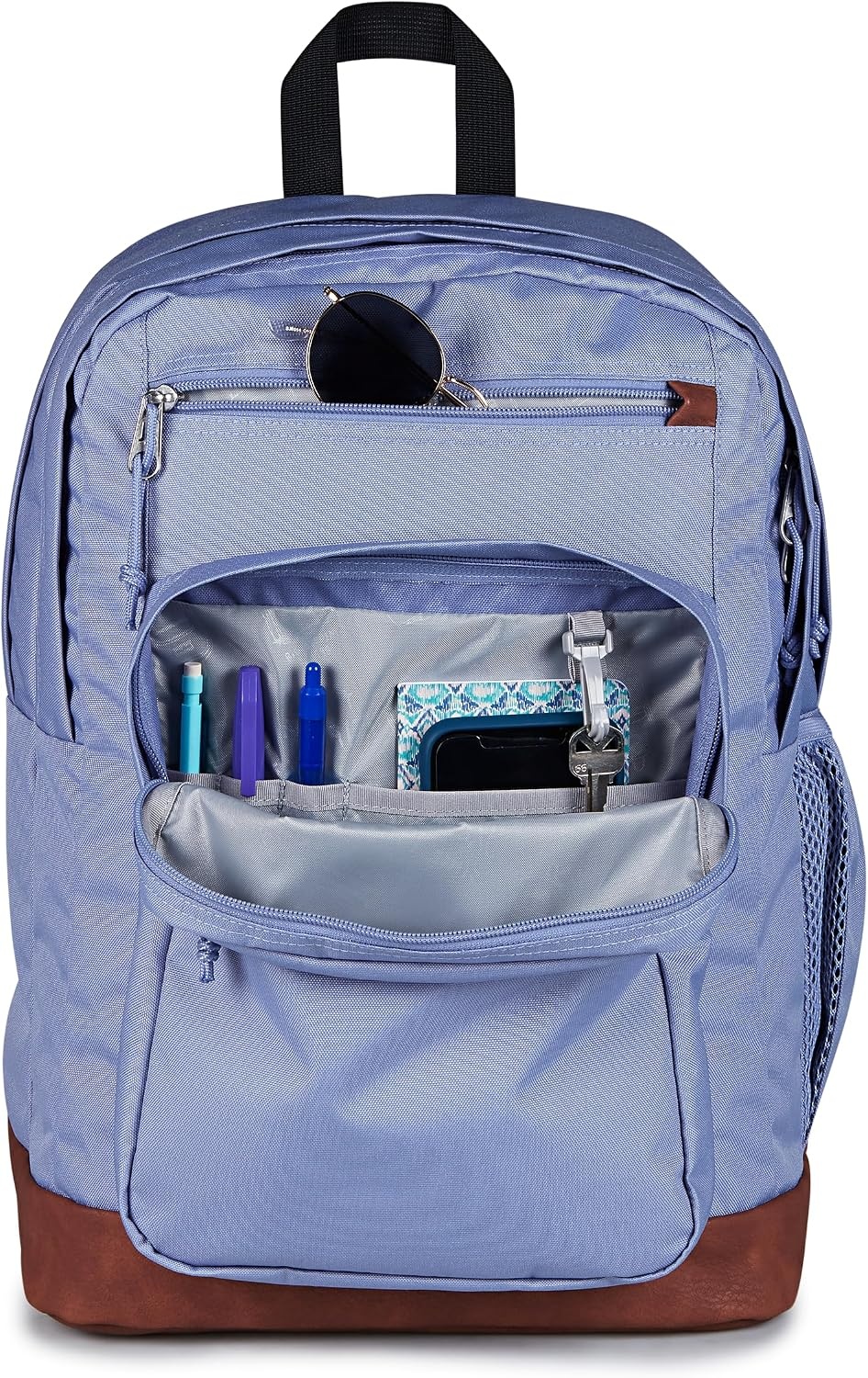 image:imageJanSport Cool Backpack with 15inch Laptop Sleeve Large Computer Bag Rucksack with 2 Compartments Ergonomic Straps Army Green Letterman PolyLavender Ash