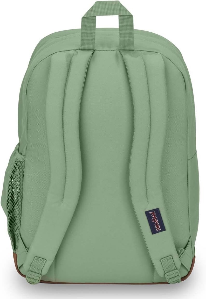 image:imageJanSport Cool Backpack with 15inch Laptop Sleeve Large Computer Bag Rucksack with 2 Compartments Ergonomic Straps Army Green Letterman PolyLoden Frost