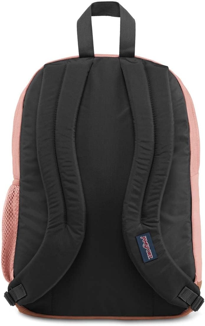 image:imageJanSport Cool Backpack with 15inch Laptop Sleeve Large Computer Bag Rucksack with 2 Compartments Ergonomic Straps Army Green Letterman PolyMisty Rose