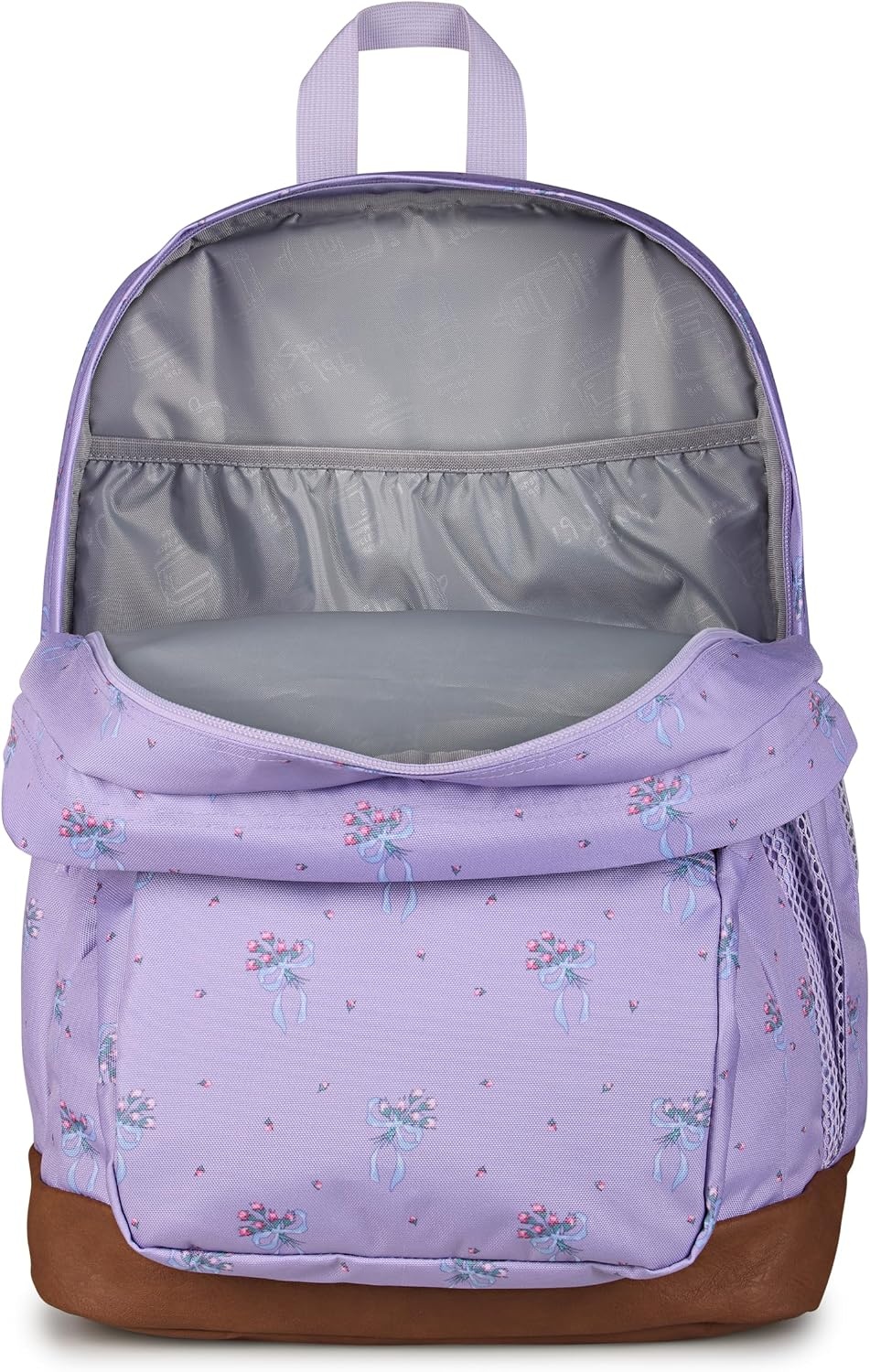 image:imageJanSport Cool Backpack with 15inch Laptop Sleeve Large Computer Bag Rucksack with 2 Compartments Ergonomic Straps Army Green Letterman PolyPastel Petals Lilac