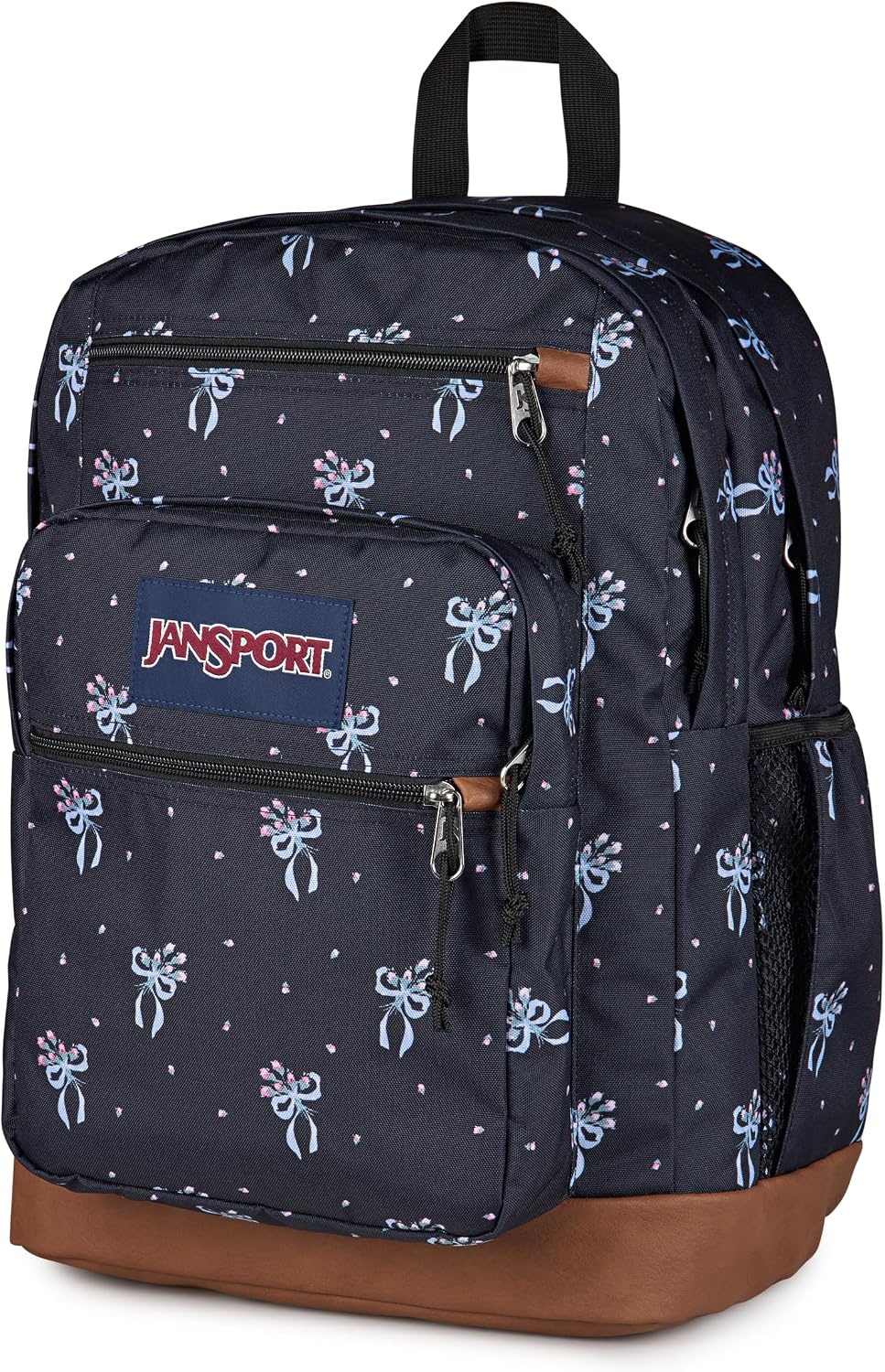 image:imageJanSport Cool Backpack with 15inch Laptop Sleeve Large Computer Bag Rucksack with 2 Compartments Ergonomic Straps Army Green Letterman PolyPastel Petals Black