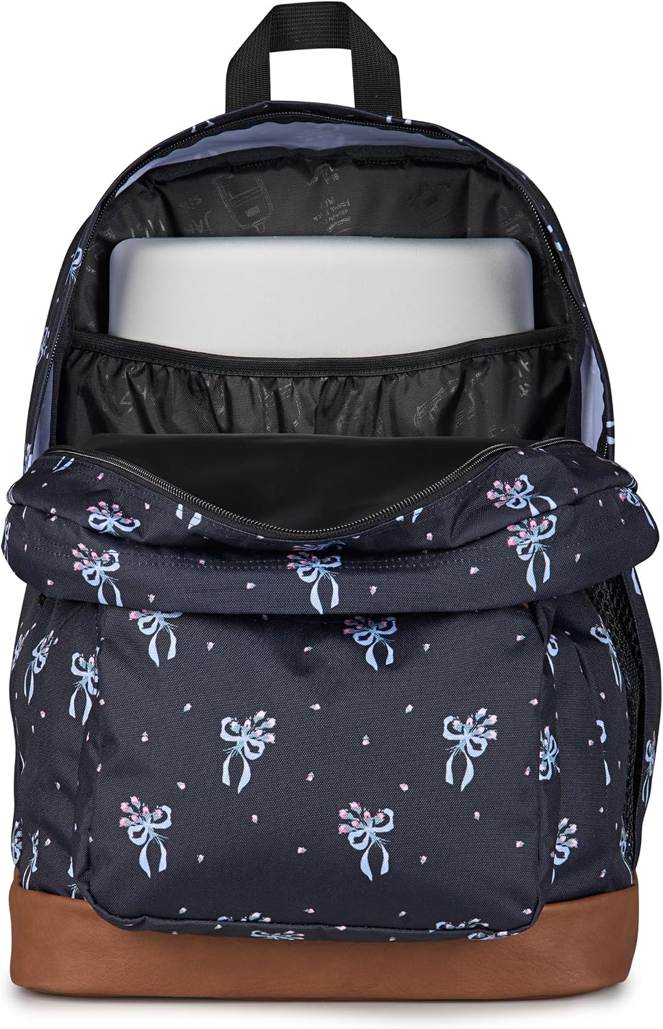 image:imageJanSport Cool Backpack with 15inch Laptop Sleeve Large Computer Bag Rucksack with 2 Compartments Ergonomic Straps Army Green Letterman PolyPastel Petals Black