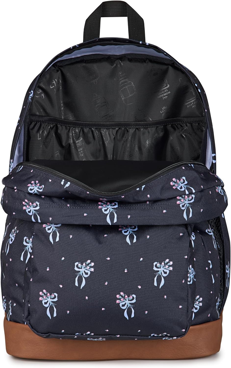 image:imageJanSport Cool Backpack with 15inch Laptop Sleeve Large Computer Bag Rucksack with 2 Compartments Ergonomic Straps Army Green Letterman PolyPastel Petals Black