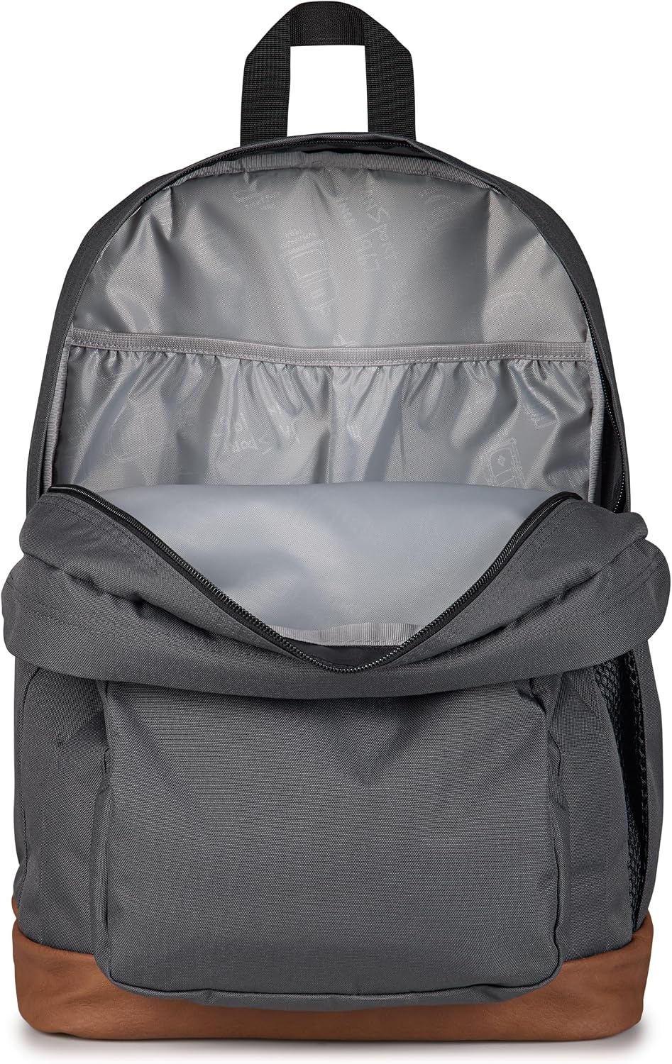 image:imageJanSport Cool Backpack with 15inch Laptop Sleeve Large Computer Bag Rucksack with 2 Compartments Ergonomic Straps Army Green Letterman PolySmokey Grit