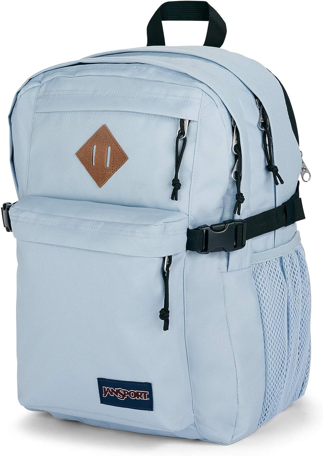 image:imageJanSport Main Campus Backpack Travel or Work Backpack with 15Inch Laptop Sleeve and Dual Water Bottle Pockets Lavender AshBlue Dusk