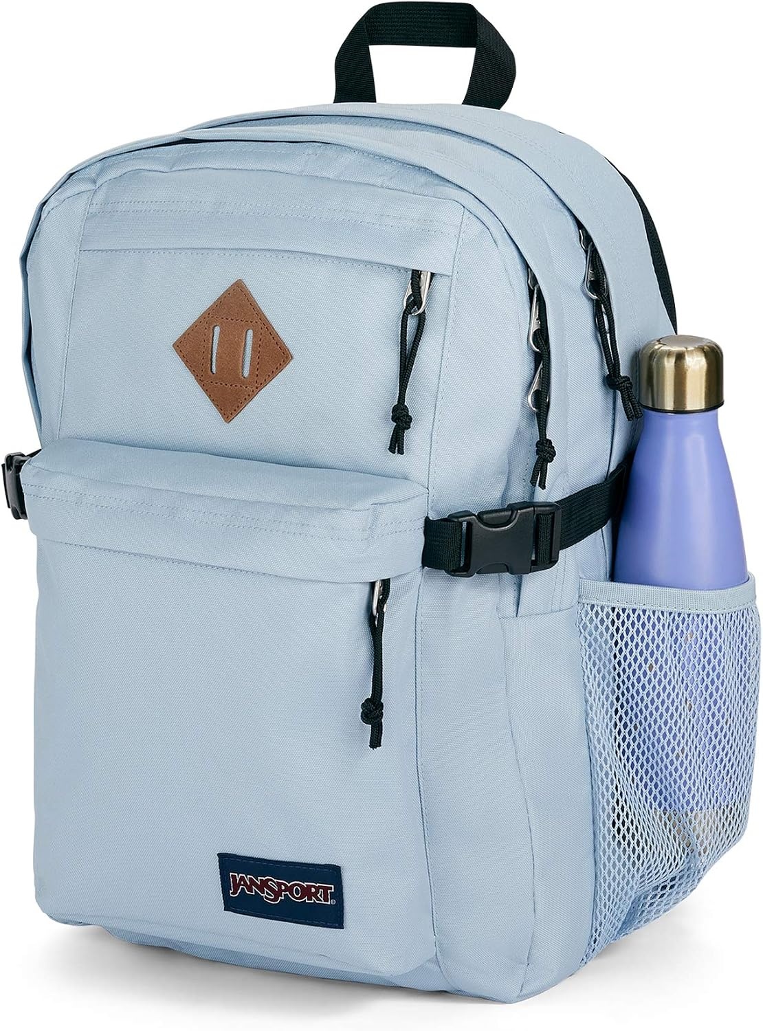 image:imageJanSport Main Campus Backpack Travel or Work Backpack with 15Inch Laptop Sleeve and Dual Water Bottle Pockets Lavender AshBlue Dusk