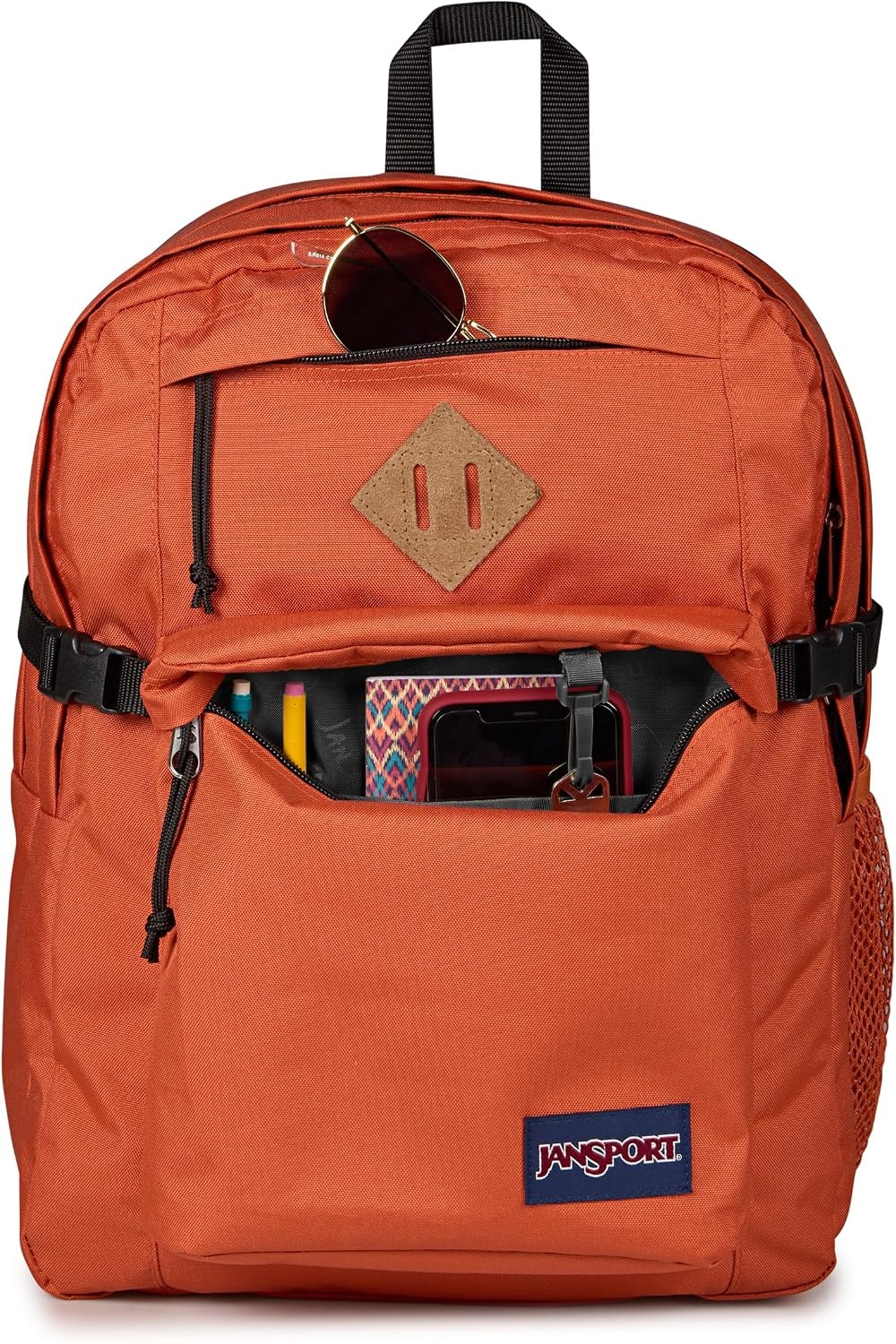 image:imageJanSport Main Campus Backpack Travel or Work Backpack with 15Inch Laptop Sleeve and Dual Water Bottle Pockets Lavender AshDune Red
