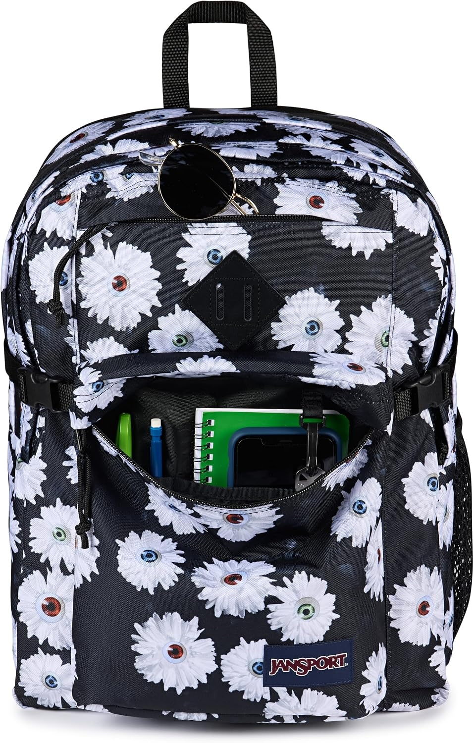 image:imageJanSport Main Campus Backpack Travel or Work Backpack with 15Inch Laptop Sleeve and Dual Water Bottle Pockets Lavender AshEyeball Blossom