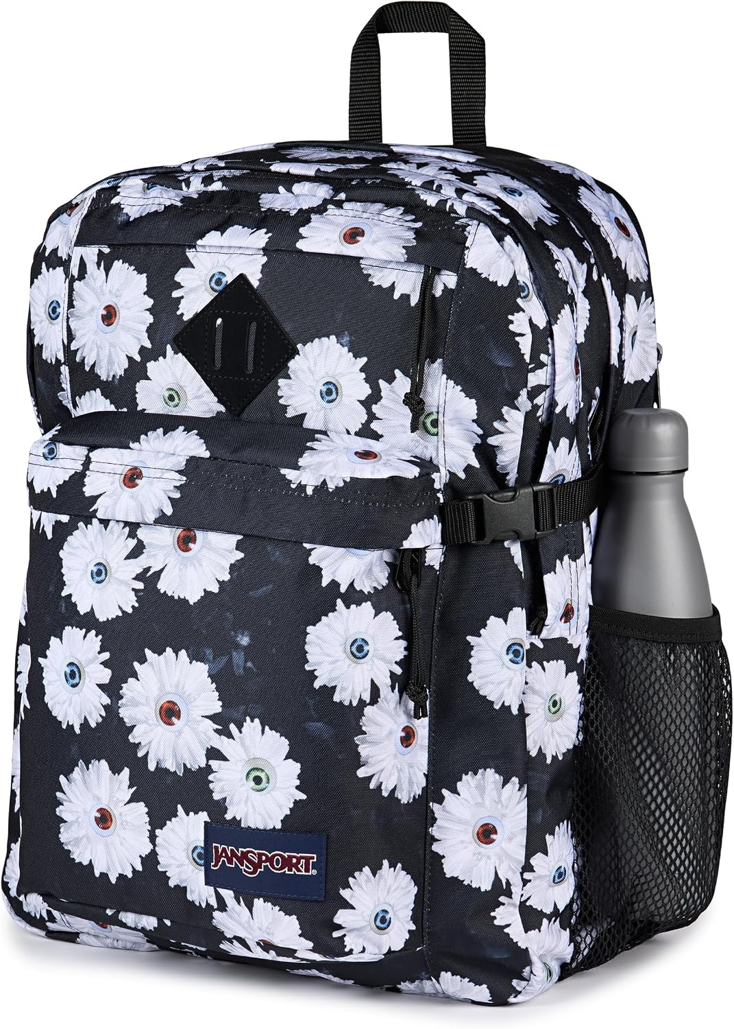 image:imageJanSport Main Campus Backpack Travel or Work Backpack with 15Inch Laptop Sleeve and Dual Water Bottle Pockets Lavender AshEyeball Blossom