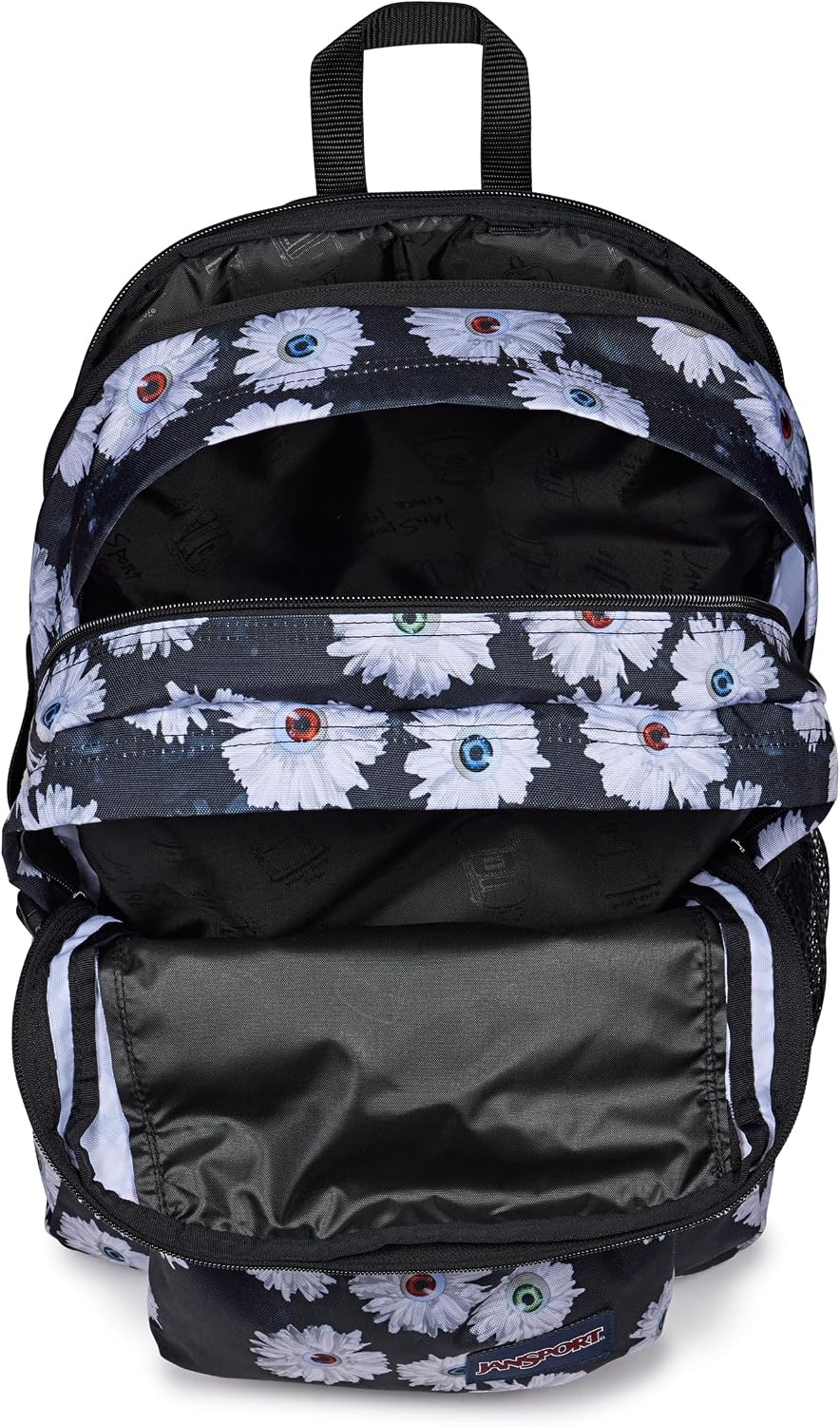 image:imageJanSport Main Campus Backpack Travel or Work Backpack with 15Inch Laptop Sleeve and Dual Water Bottle Pockets Lavender AshEyeball Blossom