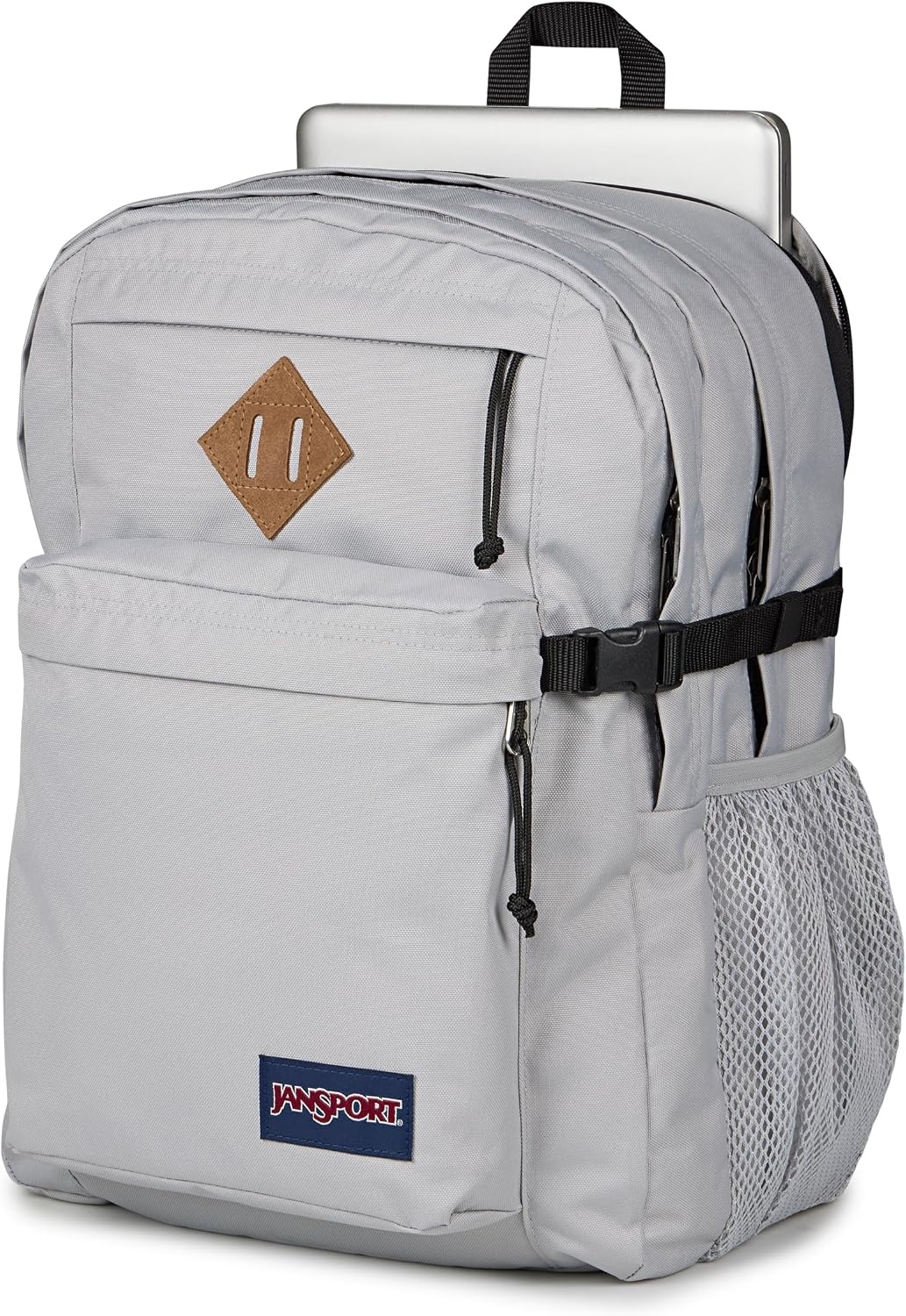 image:imageJanSport Main Campus Backpack Travel or Work Backpack with 15Inch Laptop Sleeve and Dual Water Bottle Pockets Lavender AshGrounded Grey