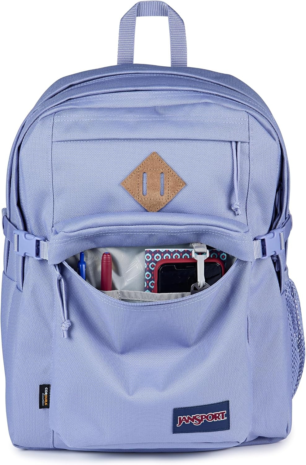 image:imageJanSport Main Campus Backpack Travel or Work Backpack with 15Inch Laptop Sleeve and Dual Water Bottle Pockets Lavender AshLavender Ash