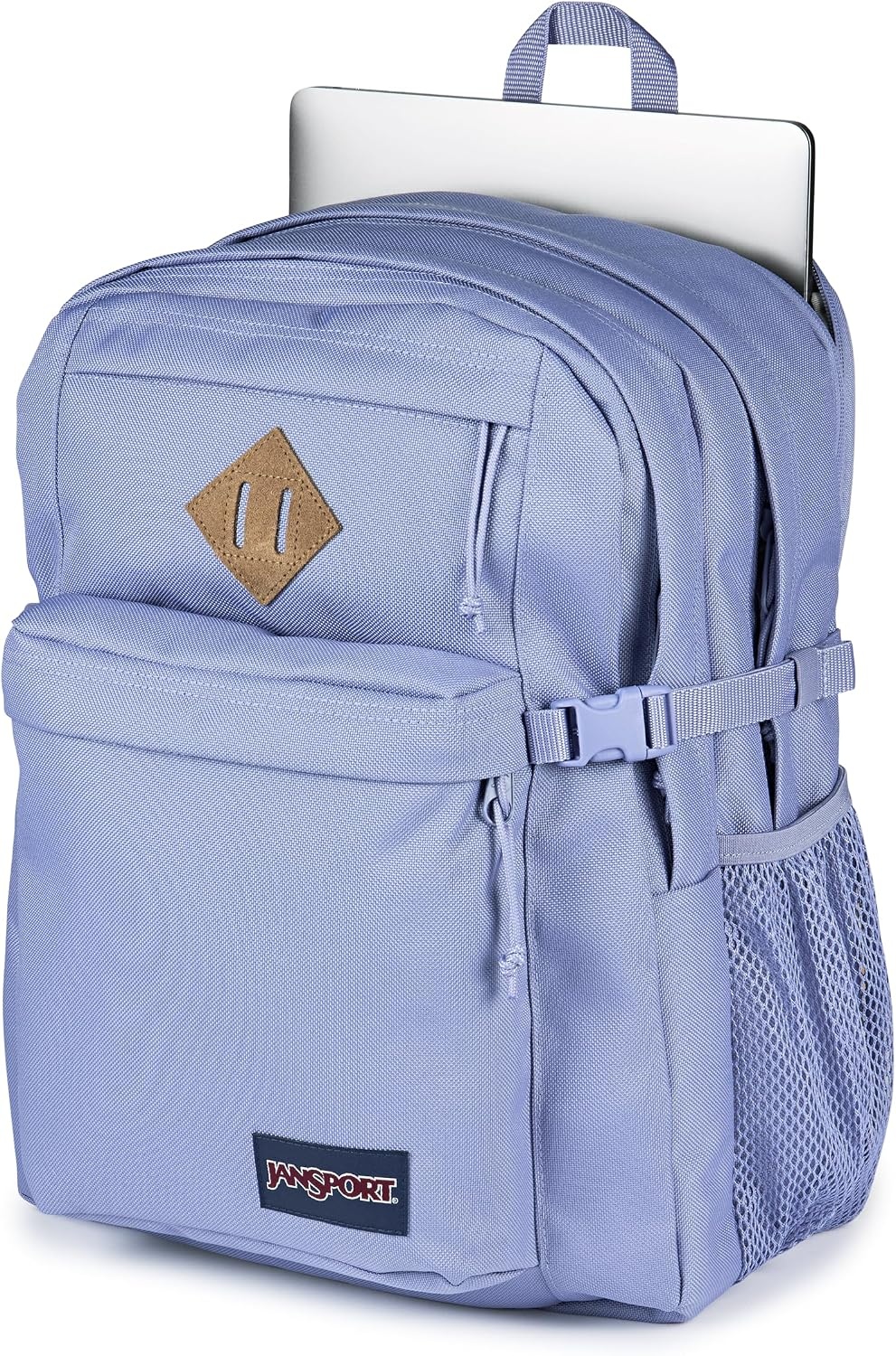 image:imageJanSport Main Campus Backpack Travel or Work Backpack with 15Inch Laptop Sleeve and Dual Water Bottle Pockets Lavender AshLavender Ash