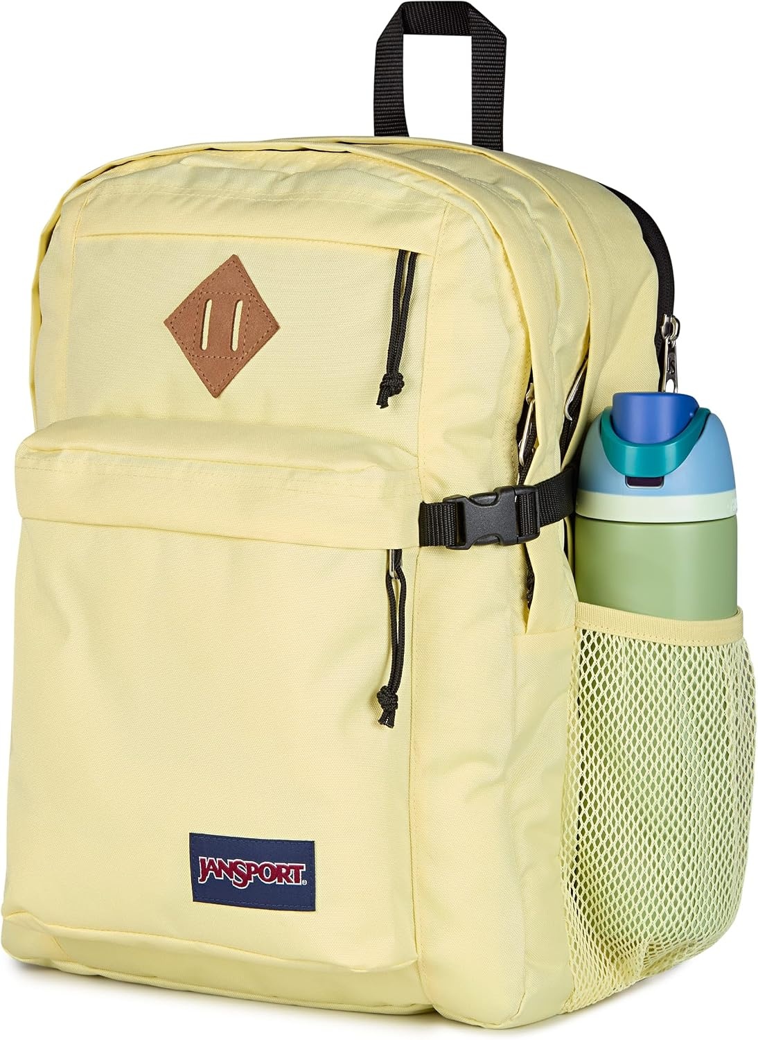 image:imageJanSport Main Campus Backpack Travel or Work Backpack with 15Inch Laptop Sleeve and Dual Water Bottle Pockets Lavender AshLemon Ice