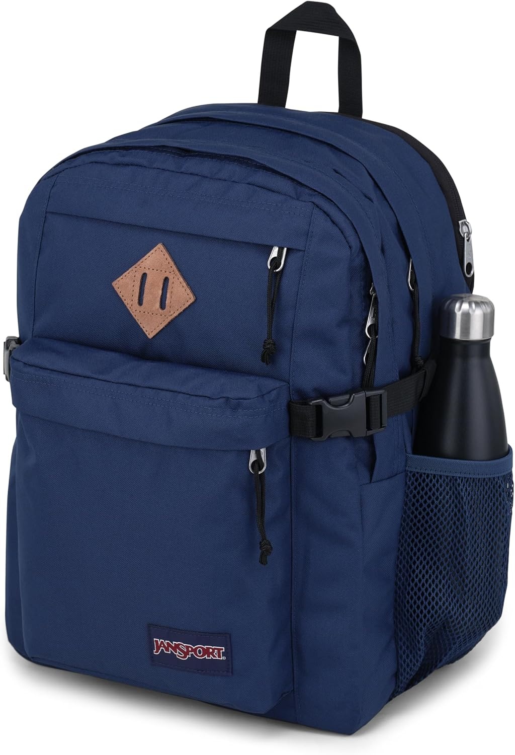image:imageJanSport Main Campus Backpack Travel or Work Backpack with 15Inch Laptop Sleeve and Dual Water Bottle Pockets Lavender AshNavy