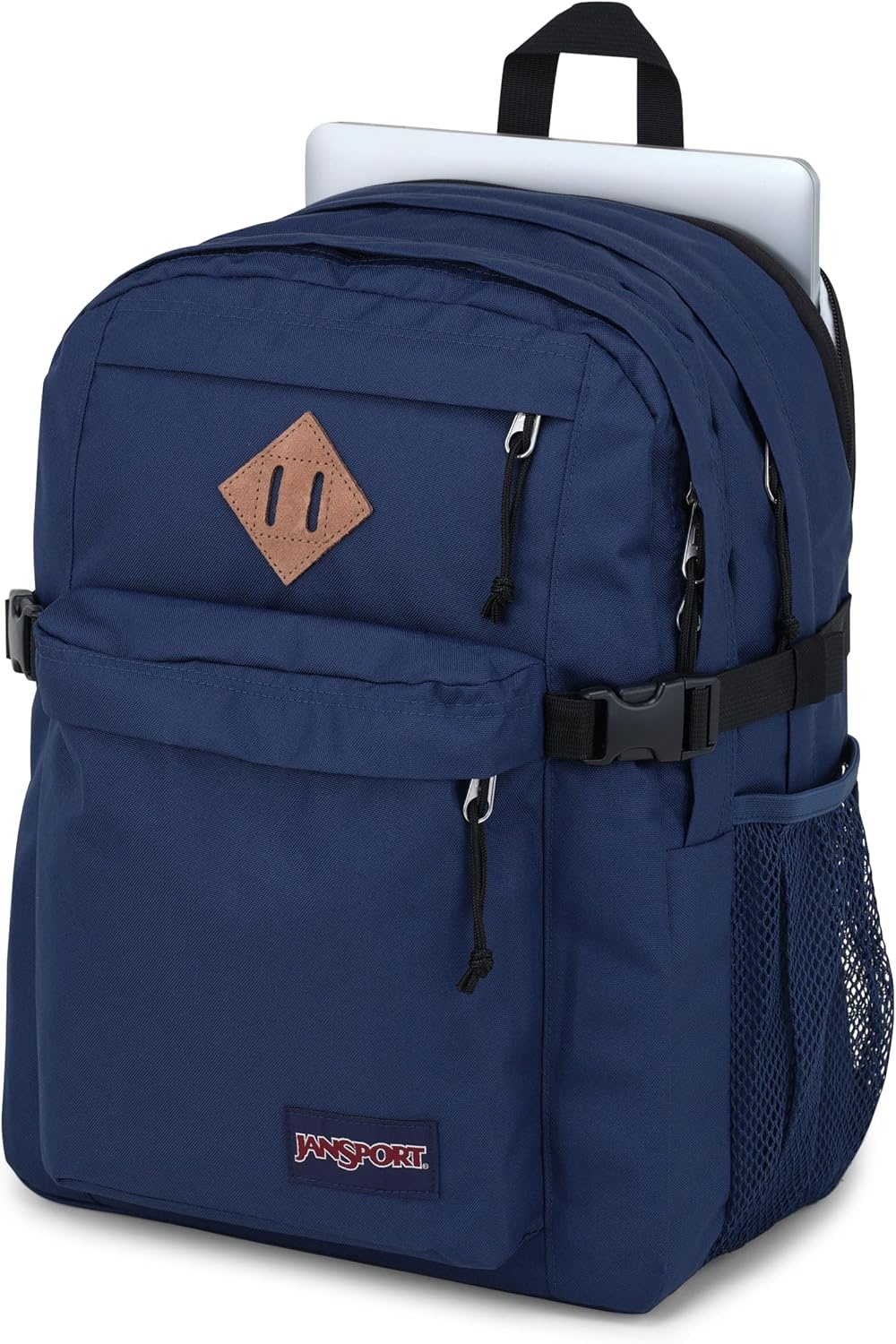 image:imageJanSport Main Campus Backpack Travel or Work Backpack with 15Inch Laptop Sleeve and Dual Water Bottle Pockets Lavender AshNavy