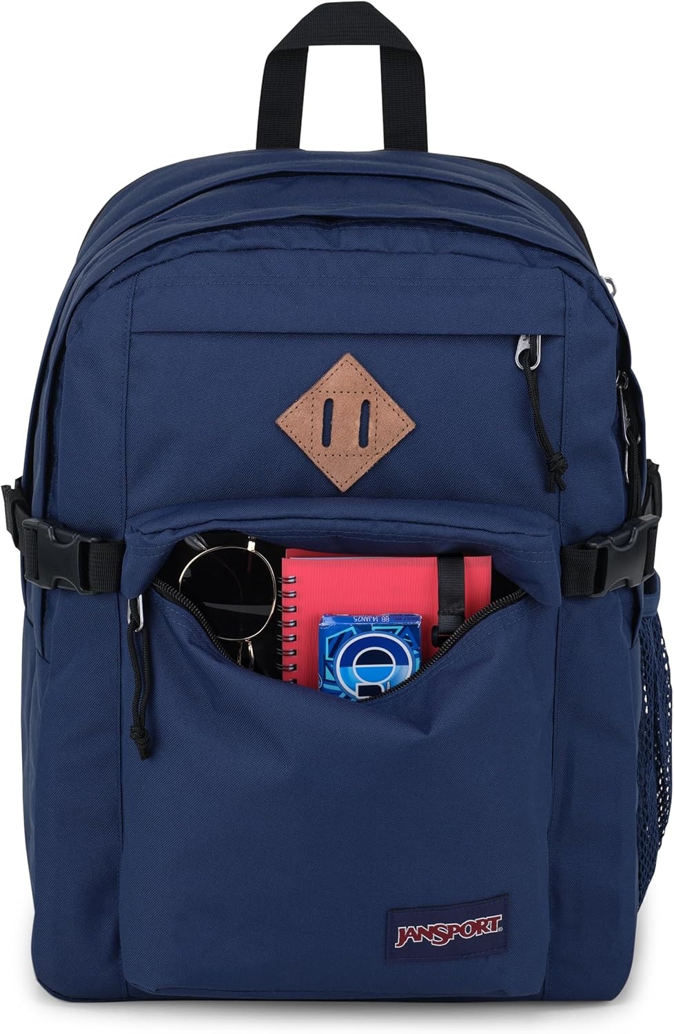 image:imageJanSport Main Campus Backpack Travel or Work Backpack with 15Inch Laptop Sleeve and Dual Water Bottle Pockets Lavender AshNavy
