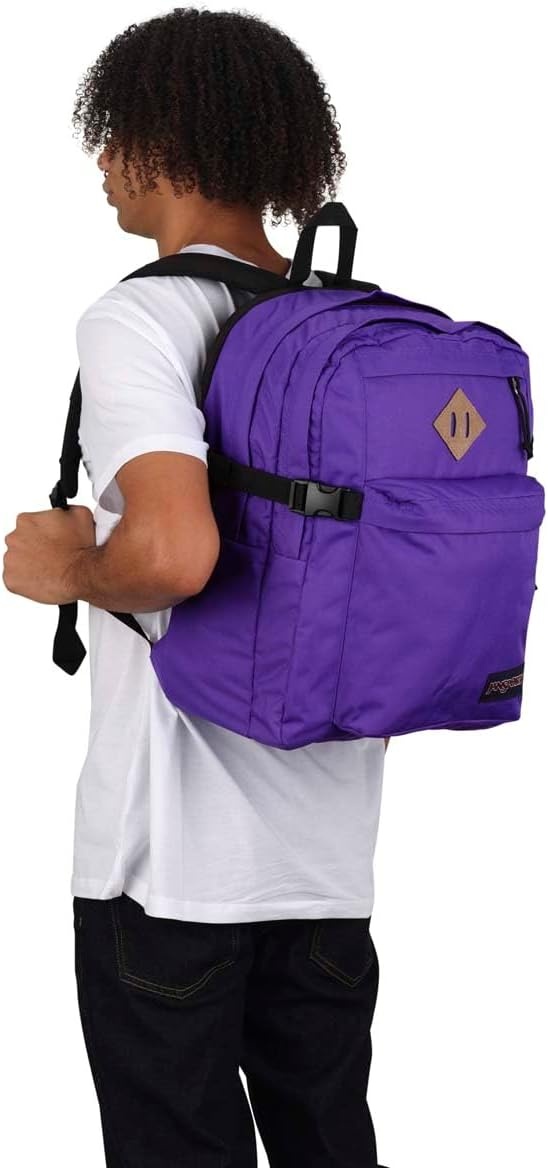 image:imageJanSport Main Campus Backpack Travel or Work Backpack with 15Inch Laptop Sleeve and Dual Water Bottle Pockets Lavender AshParty Plum