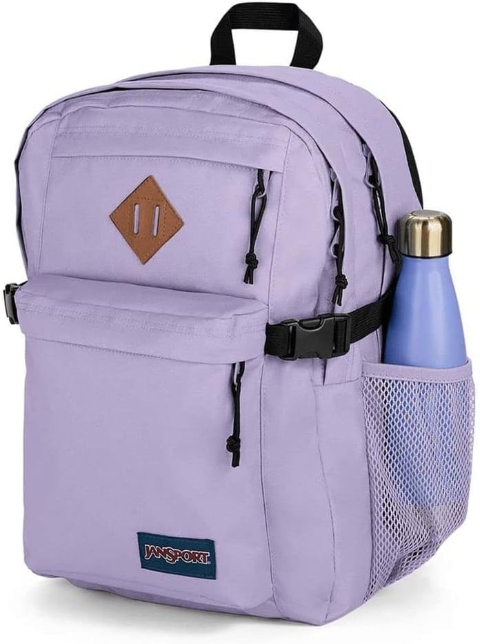 image:imageJanSport Main Campus Backpack Travel or Work Backpack with 15Inch Laptop Sleeve and Dual Water Bottle Pockets Lavender AshPastel Lilac