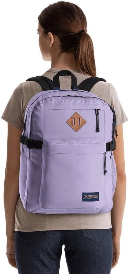 image:imageJanSport Main Campus Backpack Travel or Work Backpack with 15Inch Laptop Sleeve and Dual Water Bottle Pockets Lavender AshPastel Lilac
