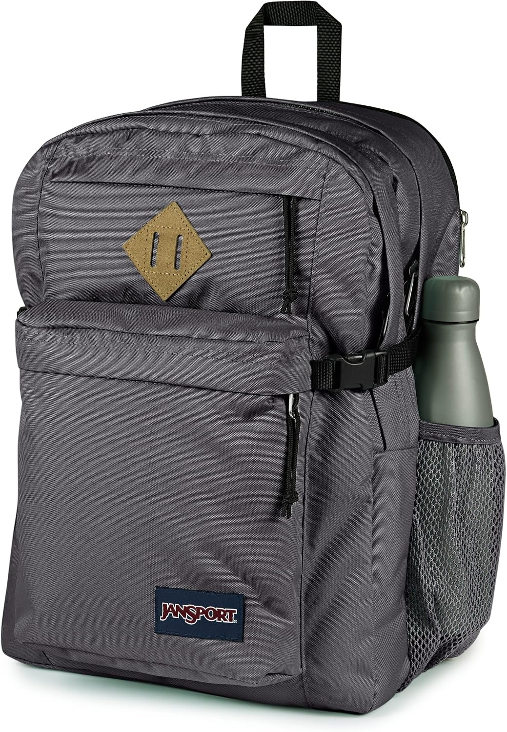 image:imageJanSport Main Campus Backpack Travel or Work Backpack with 15Inch Laptop Sleeve and Dual Water Bottle Pockets Lavender AshSmokey Grit