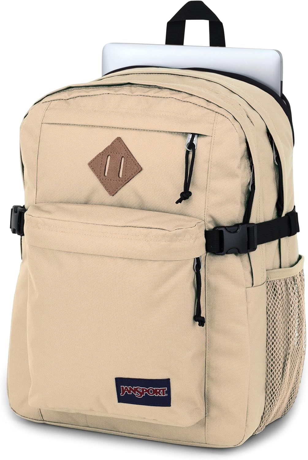 image:imageJanSport Main Campus Backpack Travel or Work Backpack with 15Inch Laptop Sleeve and Dual Water Bottle Pockets Lavender AshTravertine
