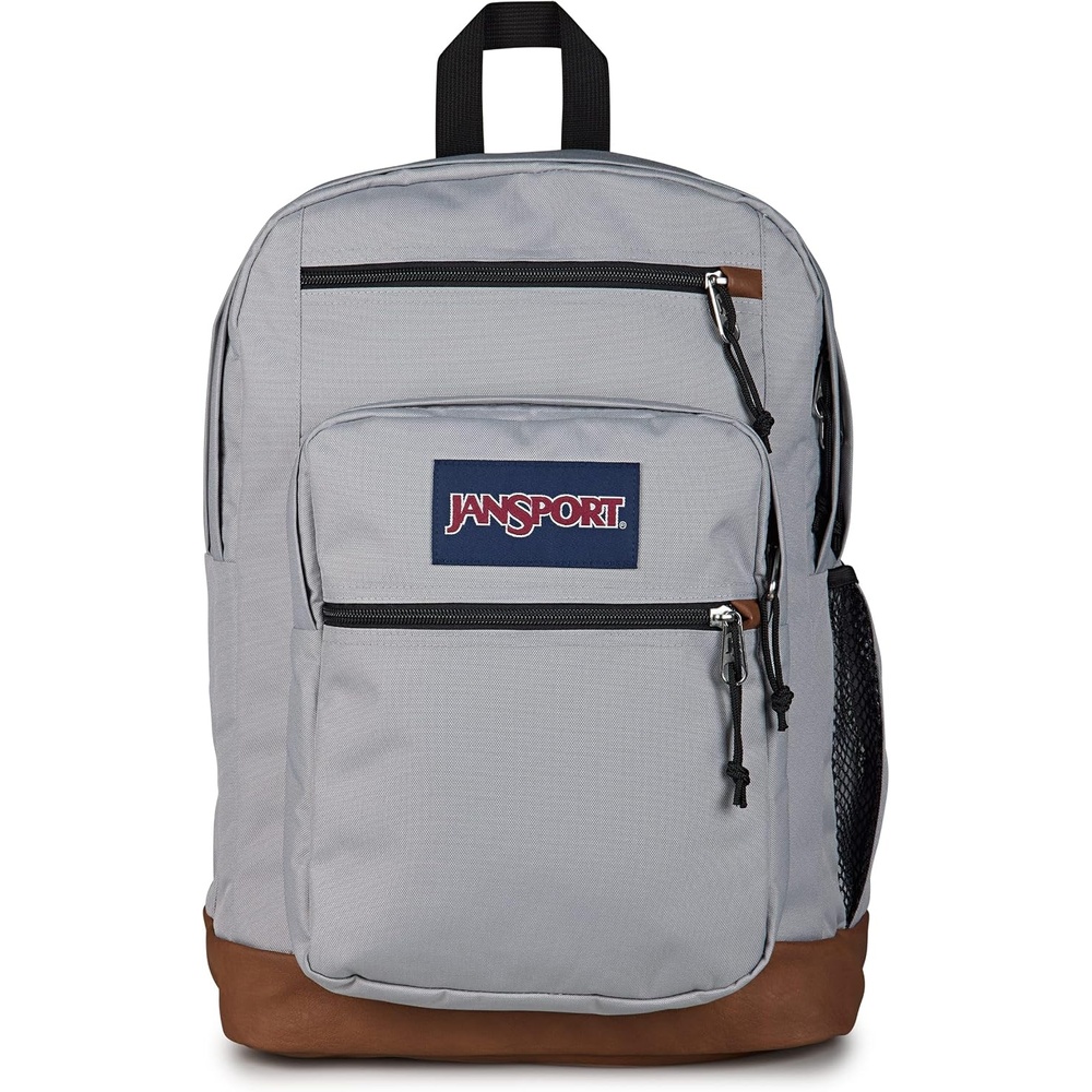 image:imageJanSport Cool Backpack with 15inch Laptop Sleeve Large Computer Bag Rucksack with 2 Compartments Ergonomic Straps Army Green Letterman PolyGrounded Grey