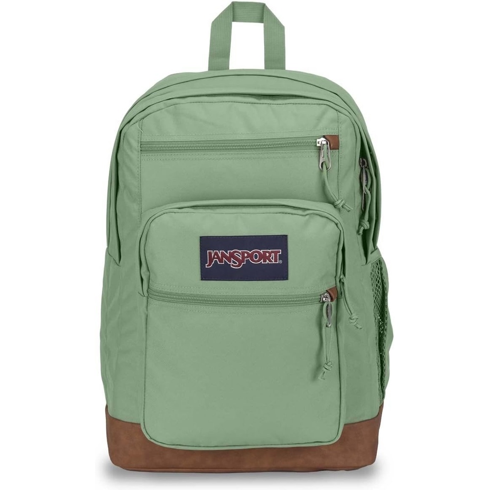 image:imageJanSport Cool Backpack with 15inch Laptop Sleeve Large Computer Bag Rucksack with 2 Compartments Ergonomic Straps Army Green Letterman PolyLoden Frost