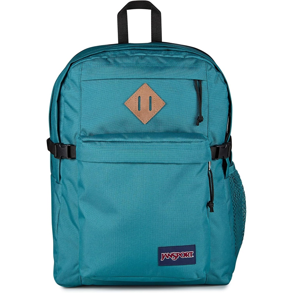 image:imageJanSport Main Campus Backpack Travel or Work Backpack with 15Inch Laptop Sleeve and Dual Water Bottle Pockets Lavender AshEmerald Pool