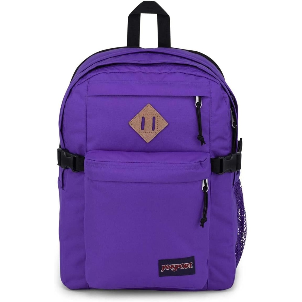 image:imageJanSport Main Campus Backpack Travel or Work Backpack with 15Inch Laptop Sleeve and Dual Water Bottle Pockets Lavender AshParty Plum