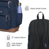 JanSport Cool Backpack, with 15-inch Laptop Sleeve – Large Computer Bag Rucksack with 2 Compartments, Ergonomic Straps, Army Green Letterman Poly(Coconut)