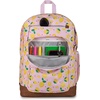 JanSport Cool Backpack, with 15-inch Laptop Sleeve – Large Computer Bag Rucksack with 2 Compartments, Ergonomic Straps, Army Green Letterman Poly(Lemonade Stand Pink)