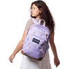 JanSport Cool Backpack, with 15-inch Laptop Sleeve – Large Computer Bag Rucksack with 2 Compartments, Ergonomic Straps, Army Green Letterman Poly(Pastel Petals Lilac)