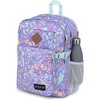 JanSport Main Campus Backpack – Travel or Work Backpack with 15-Inch Laptop Sleeve and Dual Water Bottle Pockets, Lavender Ash(Fluid Floral Pastel Lilac)