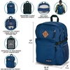 JanSport Main Campus Backpack – Travel or Work Backpack with 15-Inch Laptop Sleeve and Dual Water Bottle Pockets, Lavender Ash(Travertine)