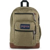 JanSport Cool Backpack, with 15-inch Laptop Sleeve – Large Computer Bag Rucksack with 2 Compartments, Ergonomic Straps, Army Green Letterman Poly(Army Green Letterman Poly)