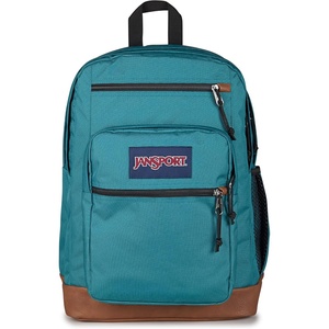 JanSport Cool Backpack, with 15-inch Laptop Sleeve – Large Computer Bag Rucksack with 2 Compartments, Ergonomic Straps, Army Green Letterman Poly(Emerald Pool)